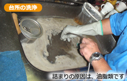 台所の洗浄