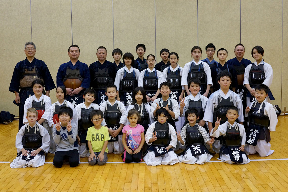 三沢少年剣道隊写真